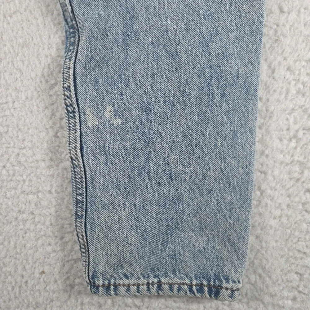 Levis 512 Mens Jeans 30X30 Blue‎ Straight Distressed Light Wash Flannel Accent